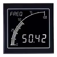 APM-FREQ-ANO: Frequency Meter, 0 to 400 Hz, 4 Digits and Graph, 12 to 24 V, Negative LCD, APM Series