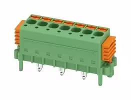 1864082: Wire-To-Board Terminal Block, 5 mm, 7 Ways, 24 AWG, 12 AWG, 2.5 mm², Push In