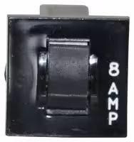 W28-XT1A-8: Thermal Circuit Breaker, Fuseholder Type, W28 Series, 8 A, 1 Pole, 32 V, 250 V, Snap In, Panel