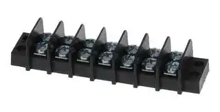 38760-0107: Panel Mount Barrier Terminal Block, 2 Row, 7 Ways, 22 AWG, 14 AWG, 9.53 mm, 15 A