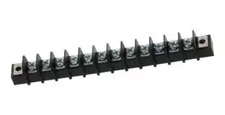 38720-6212: Panel Mount Barrier Terminal Block, 1 Row, 12 Ways, 22 AWG, 14 AWG, 9.53 mm, 15 A