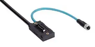 NANSX-AACCAEZZ1: System Plug, 2m 17 Wire Cable, 250mm Cable w/4 Pin D-Coded M12 Connector, nanoScan3 Series Scanners