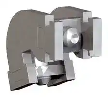 BEF-KHZTS100MPA: Bracket, MPA Series Round Body Cylinder Sensors, 10mm x 12.9mm x 14.8mm, Stainless Steel