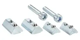 BEF-NSIT-PLG: Sliding Nut, Spring Metal Ball, 2x Slot 6 and Slot 8, ITEM Profile