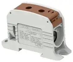1SNF526041R0000: Panel Mount Barrier Terminal Block, 2 Pos, 200 A, 1 kV, 1 Pole, 1, Screw, 00 AWG