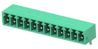 1-2842504-2: Terminal Block, 1Row, Green, Header, 3.81 mm, 12 Ways, 8 A, 300 V, Through Hole Right Angle