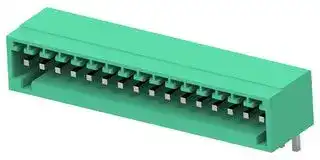 1-2842530-6: Terminal Block, 1Row, Green, Header, 2.5 mm, 16 Ways, 4 A, 150 V, Through Hole Right Angle