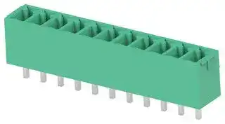 1-2842502-1: Terminal Block, 1Row, Green, Header, 3.81 mm, 11 Ways, 8 A, 300 V, Through Hole Vertical