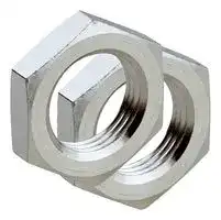 BEF-MU-M12: Hexagon Nut, Sensor, Nickel Plated Brass, M12, 2 Pieces