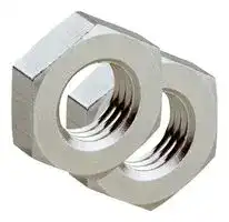 BEF-MU-M08: Hexagon Nut, Sensor, Nickel Plated Brass, M8, 2 Pieces