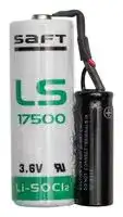 LSP17500-J IPFAR: Battery, 3.6 V, A, Lithium Thionyl Chloride, 3.6 Ah, Connector, 1