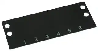 MS-6-140 — TERMINAL BLOCK MARKER, 1 TO 6, 9.53MM