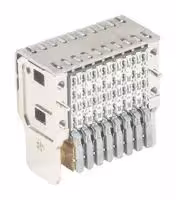039-41A0-10V: Connector, Right Angle, HD Express Series, 32 Contacts, Receptacle, Press Fit, 4 Rows