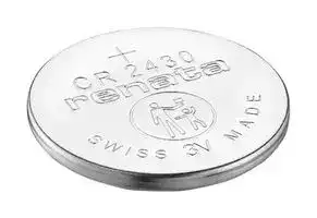 CR 2430 MFR (1BL): Battery, 3 V, 2430, Lithium Manganese Dioxide, 300 mAh, Pressure Contact, 1