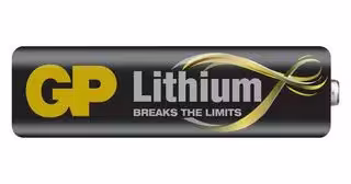 GPPCL15LF002: Battery, 1.5 V, AA, Lithium Iron Disulphide, Raised Positive and Flat Negative, 40