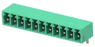 1-2842504-1: Terminal Block, 1Row, Green, Header, 3.81 mm, 11 Ways, 8 A, 300 V, Through Hole Right Angle