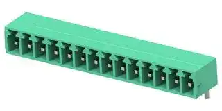 1-2842504-4: Terminal Block, 1Row, Green, Header, 3.81 mm, 14 Ways, 8 A, 300 V, Through Hole Right Angle