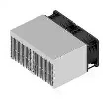 LA 35 100 12: Fan / Force Cooled Heat Sink, 12VDC, 0.048 K/W, 83 mm, 160.6 mm, 100 mm, 222 m³/h, 71 dBA