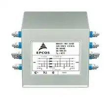 B84131M0002G163: Power Line Filter, General Purpose, 440 VAC, 63 A, Three Phase, 1 Stage, Chassis Mount