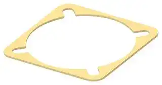 2428006-1: EMI Shielding Gasket, Conductive Sheet, Silver Plated Aluminium, 41.28mm L x 41.28mm W x 0.8mm D