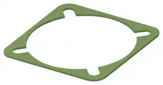 93-22067: EMI Shielding Gasket, Conductive Sheet, Nickel Plated Graphite, 41.28mm L x 41.28mm W x 0.8mm D