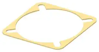 2428014-1: EMI Shielding Gasket, Conductive Sheet, Silver Plated Aluminium, 47.63mm L x 47.63mm W x 0.8mm D