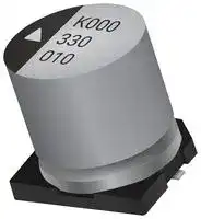 AEK0812100M250R: SMD Aluminium Electrolytic Capacitor, Radial Can - SMD, 10 µF, 250 V, 16 ohm, 3000 hours @ 105°C