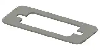 95-22002: EMI Shielding Gasket, Nickel Plated Graphite, Kemtron 95 Series, 17.5mm L x 44.2mm W x 0.8mm D