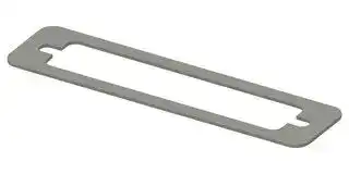 95-22004: EMI Shielding Gasket, Nickel Plated Graphite, Kemtron 95 Series, 17.5mm L x 74.4mm W x 0.8mm D