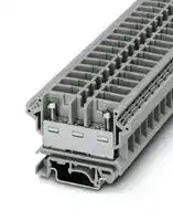 0701082: DIN Rail Mount Terminal Block, Feed-thru, 2 Ways, 20 AWG, 6 AWG, 16 mm², Screw, 76 A
