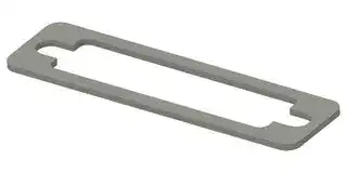 95-22010: EMI Shielding Gasket, Nickel Plated Graphite, Kemtron 95 Series, 20.3mm L x 72.1mm W x 1.6mm D