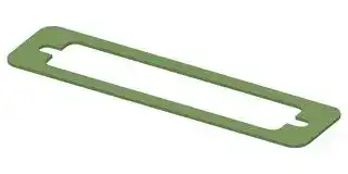 95-22014: EMI Shielding Gasket, Petroleum Resistant, Nickel Plated Graphite, 17.5mm L x 74.4mm W x 0.8mm D