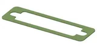 95-22015: EMI Shielding Gasket, Petroleum Resistant, Nickel Plated Graphite, 20.3mm L x 72.1mm W x 0.8mm D
