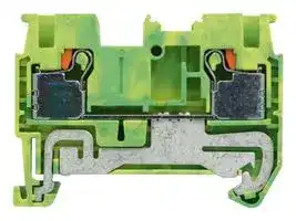 MP012092: DIN Rail Mount Terminal Block, 2 Ways, 26 AWG, 12 AWG, 2.5 mm², Push In