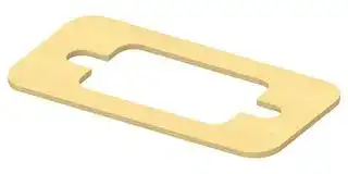 2430157-1: EMI Shielding Gasket, Silver Plated Aluminium, Kemtron 95 Series, 17.5mm L x 35.8mm W x 0.8mm D