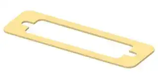 2430159-1: EMI Shielding Gasket, Silver Plated Aluminium, Kemtron 95 Series, 17.5mm L x 57.9mm W x 0.8mm D