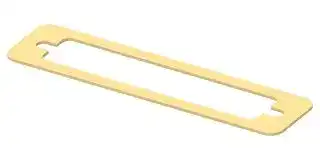 2430160-1: EMI Shielding Gasket, Silver Plated Aluminium, Kemtron 95 Series, 17.5mm L x 74.4mm W x 0.8mm D