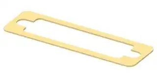 2430161-1: EMI Shielding Gasket, Silver Plated Aluminium, Kemtron 95 Series, 20.3mm L x 72.1mm W x 0.8mm D