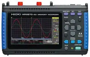 MR8870-20: Data Logger, 2 Chanel Analog + 4CH Logic, Waveform & RMS Fluctuation, 1MS/s, 12Bit, 10 mV to 50 V