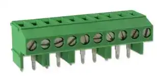 CTB09HG/10: Wire-To-Board Terminal Block, 5 mm, 10 Ways, 30 AWG, 12 AWG, 4 mm², Screw