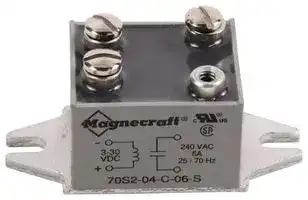 70S2-04-C-06-S: SSR, PANEL MOUNT, 280VAC, 30VDC, 6A
