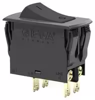 3120-N521-H7T1-W01D-10A: Thermal Circuit Breaker, On-Off, 3120-N Series, 10 A, 2 Pole, 50 V, 240 V, Snap In