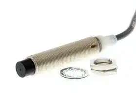 E2A-M12LN05-WP-B1-TP 5M: Inductive Proximity Sensor, Cylindrical, 5 mm, M12, PNP / SPST-NO, PVC Pre-Wired