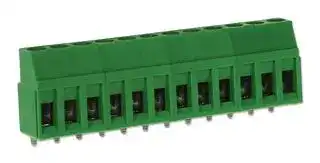 CTB09VG/12: Wire-To-Board Terminal Block, 5 mm, 12 Ways, 30 AWG, 12 AWG, 4 mm², Screw