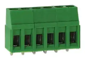 CTB09VG/6: Wire-To-Board Terminal Block, 5 mm, 6 Ways, 30 AWG, 12 AWG, 4 mm², Screw