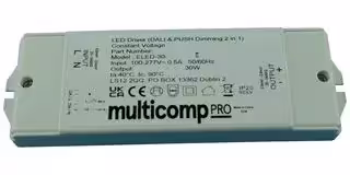 MP011869: LED Driver, LED Lighting, 30 W, 12 V, 2.5 A, Constant Voltage, 100 VAC