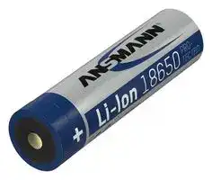 1307-0002: Rechargeable Battery, 3.6 V, Lithium Ion, 2600 mAh, 18650, Raised Positive and Flat Negative, 1