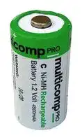 MP005527: Rechargeable Battery, 1.2 V, Nickel Metal Hydride, 4.5 Ah, C, Raised Positive and Flat Negative