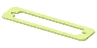 2430175-1: EMI Shielding Gasket, Petroleum Resistant, Silver Plated Aluminium, 17.5mm L x 74.4mm W x 1.6mm D