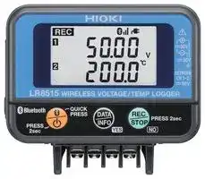 LR8515: Data Logger, Compact Wireless Voltage/Temperature, 0.05 to 50 V DC, -200 °C to 999.9 °C, 500000 Data